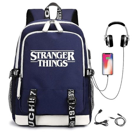 Stranger Things Backpack Usb Rechargeable Backpack Student School Bag