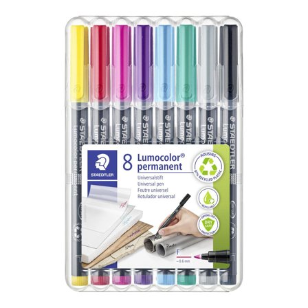 LUMOCOLOR Universalpenna M P sort.f 8/fp - Lyreco - Kontorsmaterial - Pennor - Overheadpennor