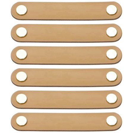 6 kpl Huonekalujen Vetimiä, Nahka, Nahkavetimet, Huonekalut, Moderni Tyyli, Ovenkahvat, Nahka