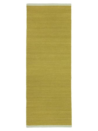 Monocromatico Piccolo Moderna Flat Tappeto - Verde Oliva/Verde Menta 80X250 In Stile Moderno