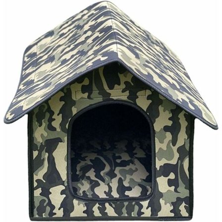 Helt Vadderat Katthus för Inomhus- och Utomhusbruk, Portabelt Vikbart Vattentätt Katthus, Mysigt Bekvämt och Reptåligt, Lätt att Montera