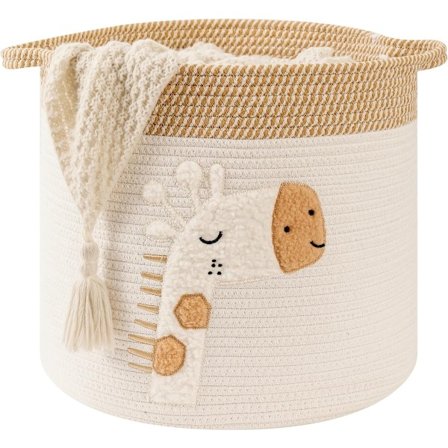 Blöjkorg för baby, Khaki 30x30cm - Kompatibel med skötbord, Organizer för leksaker, badrum, presenthylla för barn