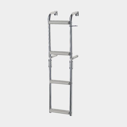 Klappbare Badeleiter Nuova Rade, polierter Edelstahl, 3 Stufen (1+2), 70.5 cm, 23.5 cm - Boot