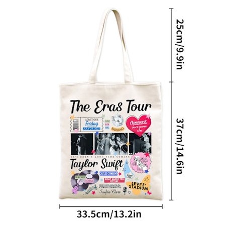 Taylor Swift Canvas Axelväska Vintage Tote Bag Handväskor