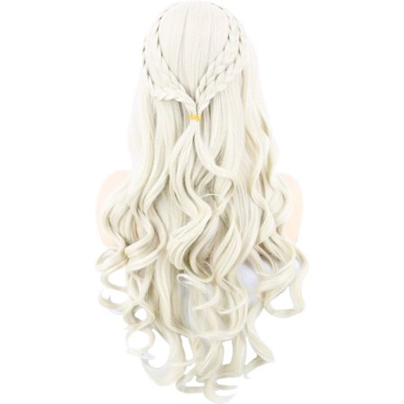1 stk. Cosplay Parykk Kvinner, Daenerys Parykker Lang Krøllete Blond Khaleesi W