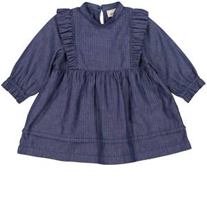 Kids - MarMar Copenhagen Dark Denim Blue Denim Dress 110 cm - Dresses - 110 CM - Blue