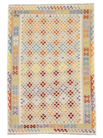 Kilim Afghan Old Style Rug Oriental Beige/Orange (Wool, Afghanistan)
