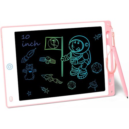 (Pink) Farverig LCD Skrivetavle, 10 Tommer Børnetegninger Tablet w