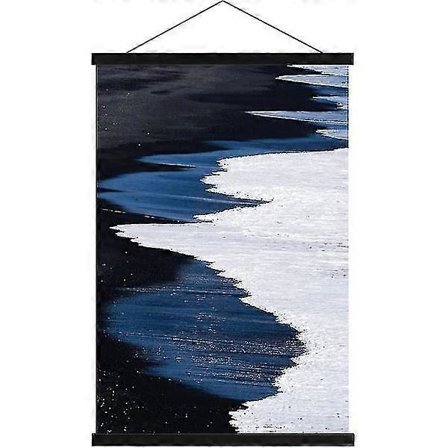 Magnetisk trähängare för sjökort, väggkarta, canvas, konstverk, 30 cm