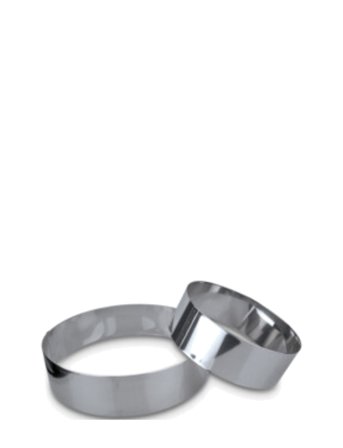 Städter Kagering Rund Ø 18 Cm / H 6 Cm Ikke Justerbar - Silver - Ø 18 CM