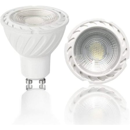 COB GU10 LED Pære Varmt Hvid 3000K, 5W 38° Strålevinkel, 45W Halogenækvivalent. 450lm Ikke-Dæmpbar Traditionel Loft- og Skinnespot (Pakke med 8)