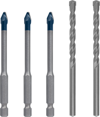 Bosch Expert HEX-9 Hardceramic Flisborsett 5 deler. 6 mm, Maskintilbehør & forbruk