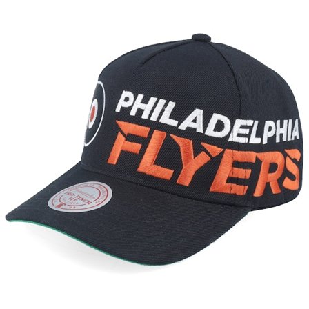 Mitchell & Ness - Philadelphia Flyers Busted Pro Black A-Frame Adjustable Adjustable Black Cap - NHL @ Hatstore