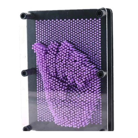 3D Klon Shape Pin Art Shoumo Farverig Model Plast Legetøj Purple