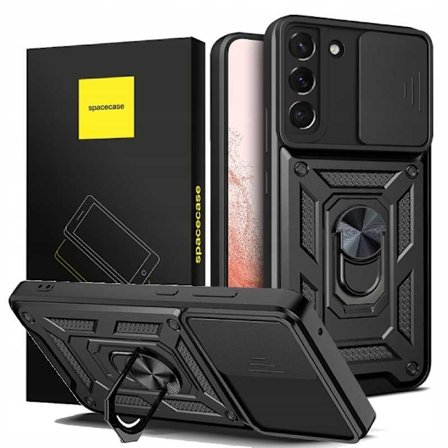 Spacecase-Fodral Till Samsung Galaxy S22+ Black Phone