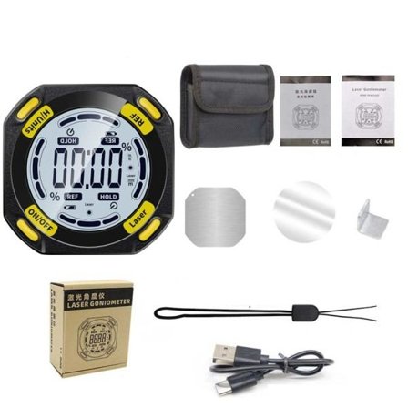 Laser Digital Protractor Angle Measure Inclinometer 3 in 1 Laser Level Box Angle meter