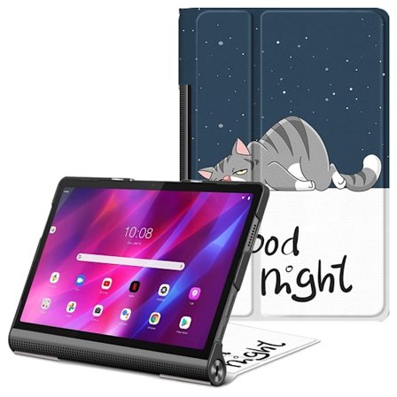Plånboksliknande fodral med karttryck för Lenovo Yoga Tab 11 - God Natt