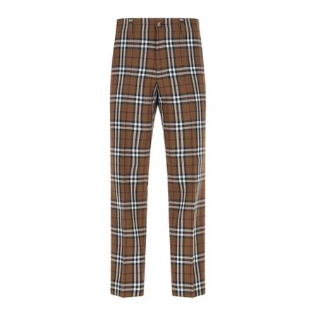 Burberry Beskårne skræddersyede bukser Brun, Herre