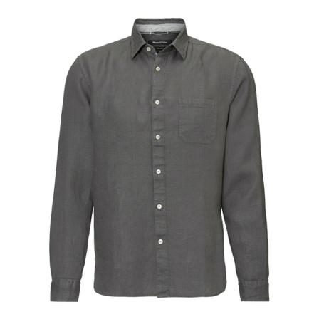 Marc O'Polo, Casual Shirts Grijs, Heren, Maat:L,linnen