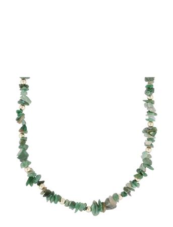 Capri St Neck 42 Accessories Jewellery Necklaces Pearl Necklaces Grønn SNÖ Of Sweden*Betinget Tilbud
