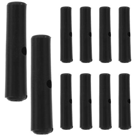 1 Set Universal Paraplyändar Pärlor Plast Paraplyben Skydd Ersättnings Paraplyändar Pärlor (FMY) Black 2.60X0.60X0.60CM