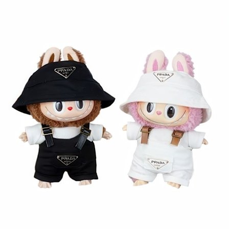 Klær til Monster Dukke optill 17 cm / Dukkeklær Sett – Seler & Hatt PPADA