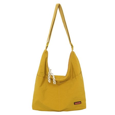 Canvas taske, niche design crossbody taske, stor kapacitet studerende pendling og klasse skuldertaske