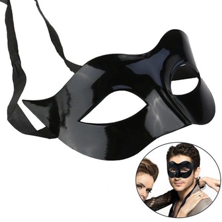 Maske Zorro Premium Venetianske Maskebal Masker Par til Mænd eller Kvinder - Sort 2-pak