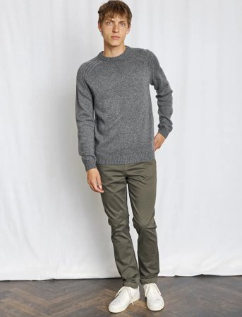 Bruun & Stengade Bs Baldor Regular Fit Knitwear - Grey - XL