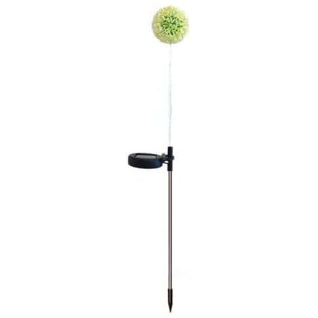 Solcellslampa Maskros LED Lökboll Lykta Trädgård Simulering Blomma Mark Lampa Vit