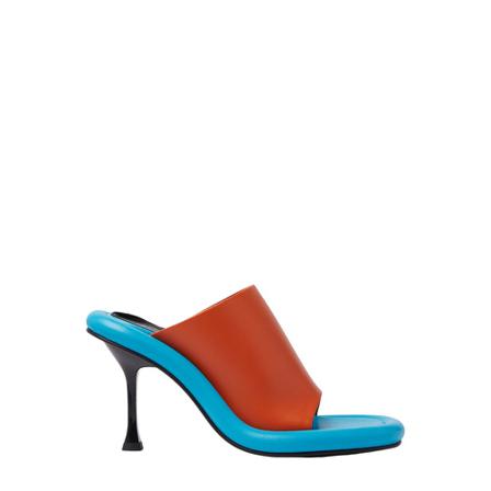 JW Anderson, Bumper High Heel Mules Pomarańczowy, Kobieta, Rozmiar: 37 EU