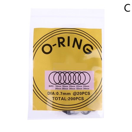 200 stk vandtætte ur O-ring dæksel Ur pakninger 0,6 mm