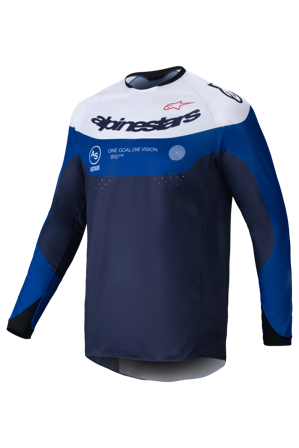 Alpinestars Pro-Dura Enduro Jersey Navy/Bright Blue/White L