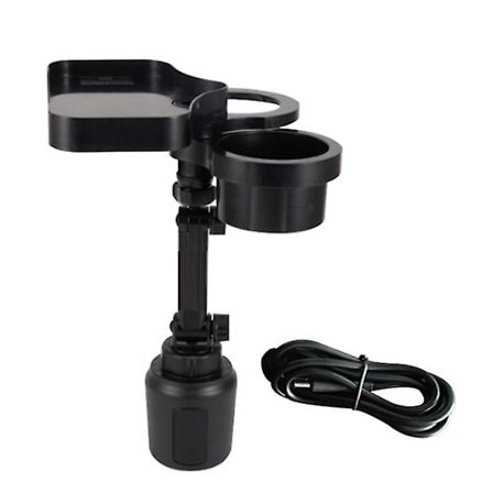 3-i-1 Mintiml Bilkopholder Udvidelsesadapter Skridsikre Bil Lastbil Drikkekopholde Med Trådløs Opladningspladebeholder - Drikkevareholdere