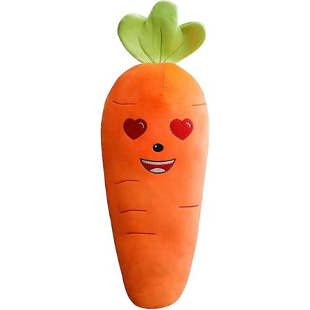Mjuk Morotskudde med Uttryck, Plysch Morotsdocka som Present till Flickor