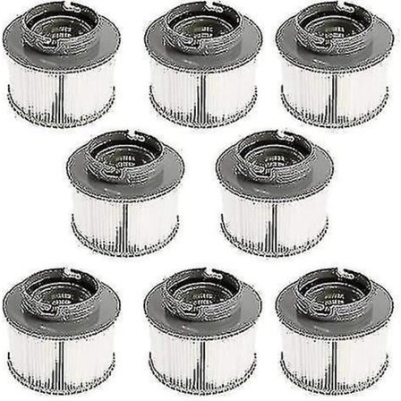 2024 - Sett med 2 erstatningsfilter for å vedlikeholde din oppblåsbare basseng, mspa eller jacuzzi