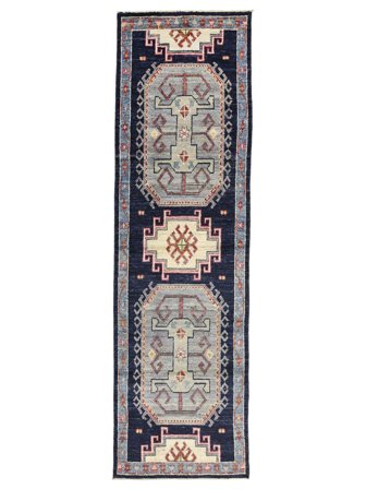 Tapis Kazak Fine 87X302 De Couloir (Laine, Afghanistan)