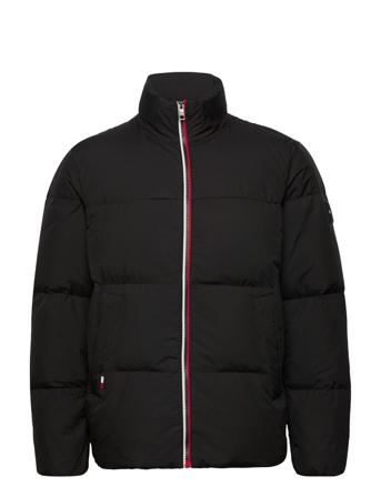 Hilfiger Down Stand Collar Jkt Fôret Jakke Svart Tommy Hilfiger