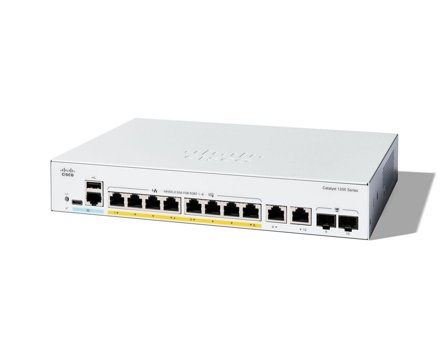 Cisco Catalyst 1200-8P-E-2G - switch - 8 porter - smart - rackmonterbar
