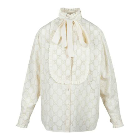Gucci, Shirts Wit, Dames, Maat:S