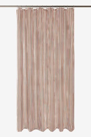 Jotex - Bruseforhæng Tobak/råhvid - EMMY - Køb Badeforhæng hos Jotex