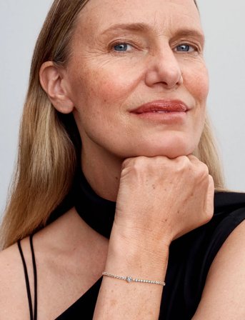 Pandora Heart 14K Gold-Plated Bracelet With Clear Cubic Zirconia - Gold - 16 CM