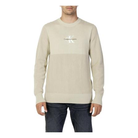 Calvin Klein Jeans, Knitwear Beżowy, Mężczyzna, Rozmiar: XS