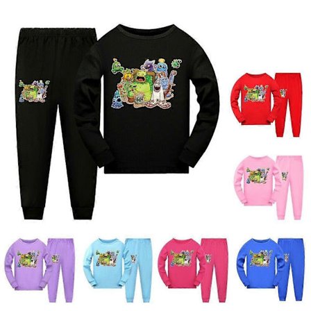 Kid My Singing Monsters Wubbox Furcorn Pyjamas Topp PJ'S Sett Nattøy