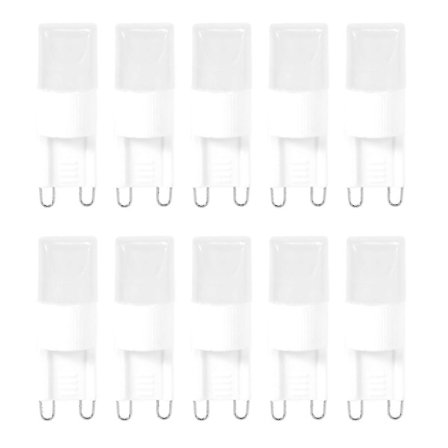 10x G9 1w LED Högeffektslampa Varmvit 3500 K