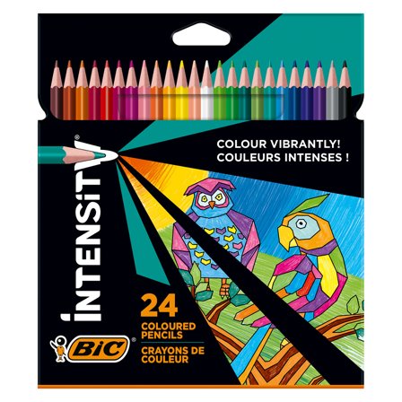 BIC Intensity Crayons de couleur Lot de 24