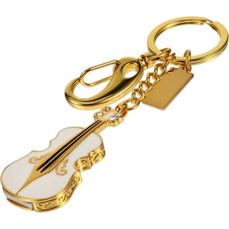 32 Gt:n kitaran muotoinen USB-muistitikku, avaimenperä, soitin, avainrengas