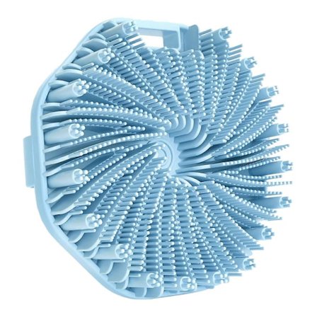 Silikon Kroppsskrubber Eksfolierende Kroppsskrubber for Sensitiv Hud Anti-Sklisikre Håndtak Badebørste [db]