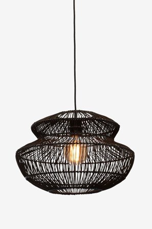 Good&Mojo - Riippuva kattovalaisin pyöreä Zanzibar - Musta - Riippuvalaisimet - - Homeroom
