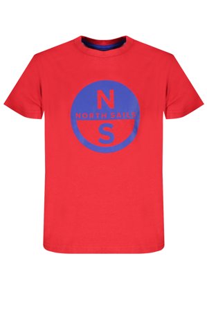 North Sails T-shirt Maniche Corte Bambino Rosso